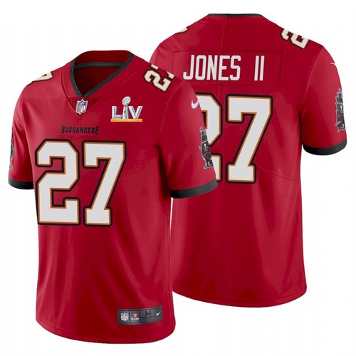 Men's Tampa Bay Buccaneers #27 Ronald Jones Red NFL 2021 Super Bowl LV Limited Stitched Jersey Men's Tampa Bay Buccaneers #27 Ronald Jones Red NFL 2021 Super Bowl LV Limited Stitched Jersey